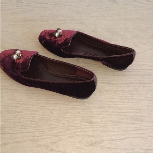 Tory Burch Velvet Loafers - Picture 4 of 6